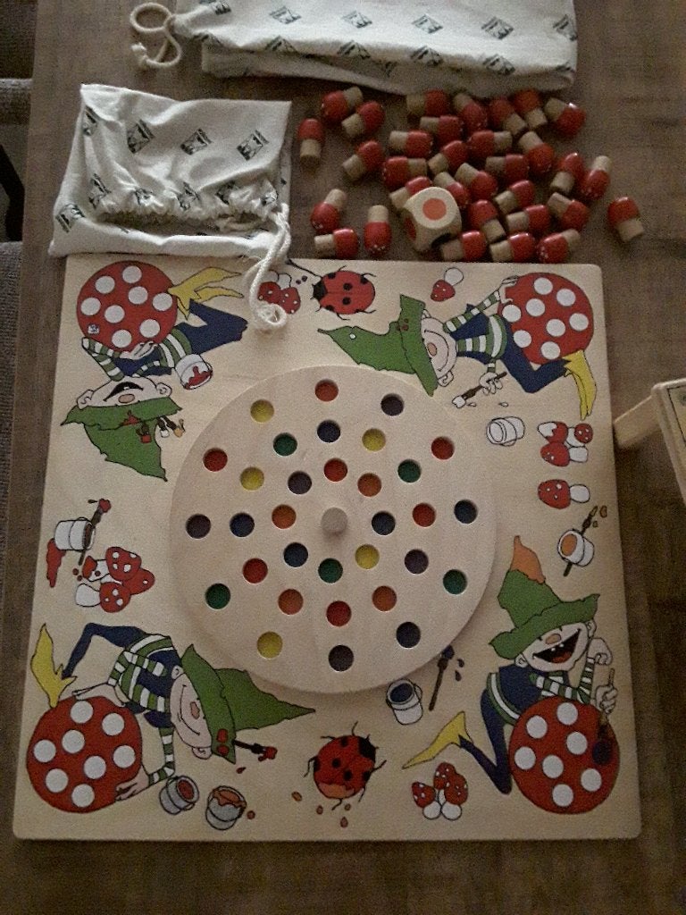 janbibejan paddenstoelenspel en muizen/kaas spel, Ophalen of Verzenden, Zo goed als nieuw, Overige typen