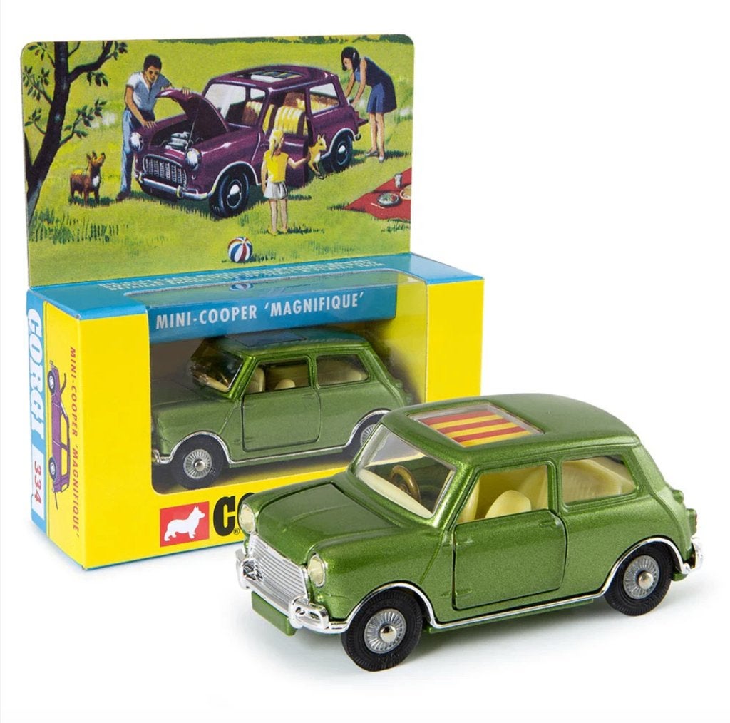 BMC Mini Magnifique GROEN schaal 1/41 CORGI NEW ref. 334