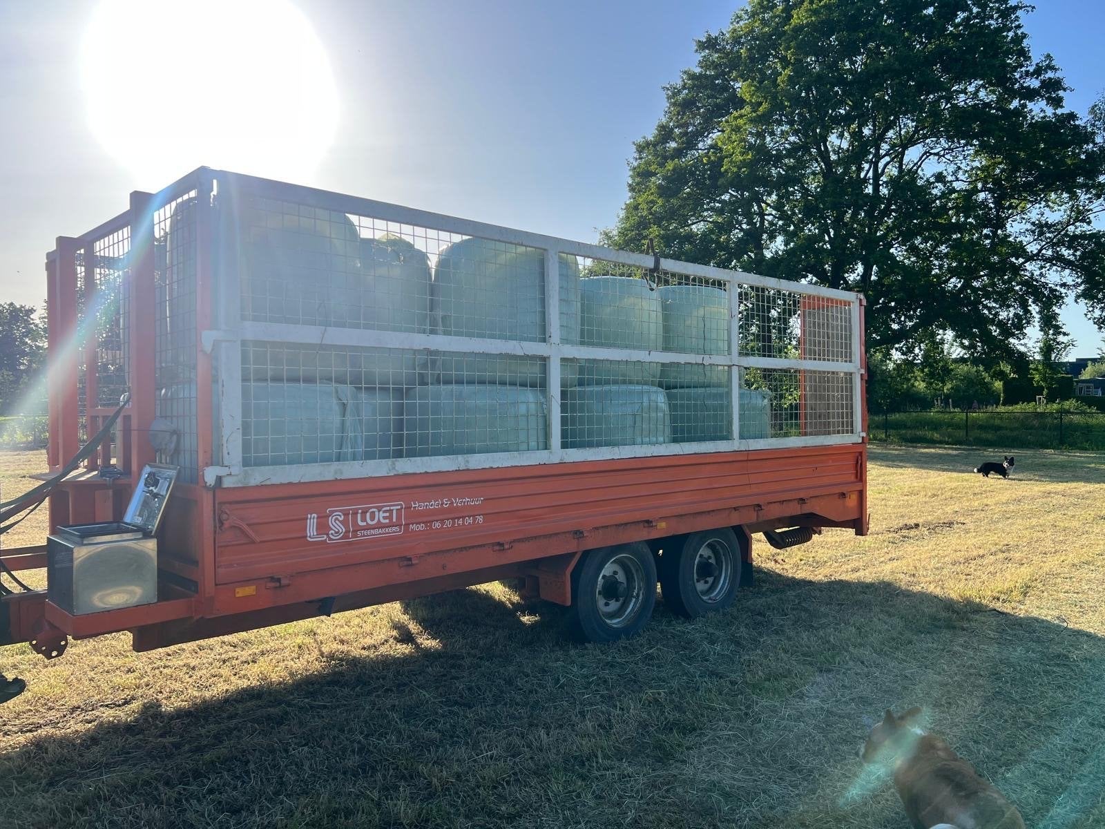 Nette middenpas aanhanger 8 ton laadvermogen met geldige APK, Ophalen