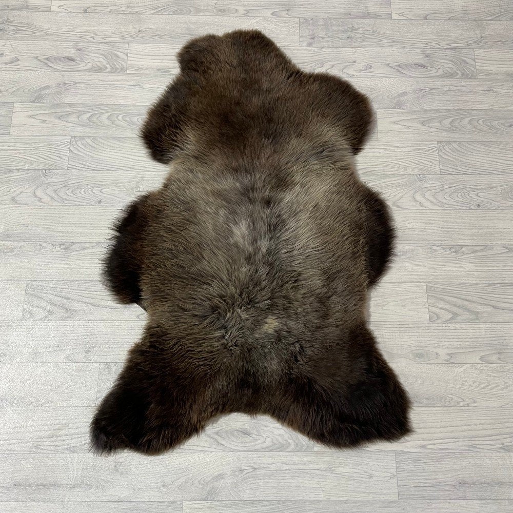 Schapenvacht bruin multicolor 110x70cm #1714 | Lederstore, Landelijk, modern, Scandinavisch, industrieel, 100 tot 150 cm, Nieuw
