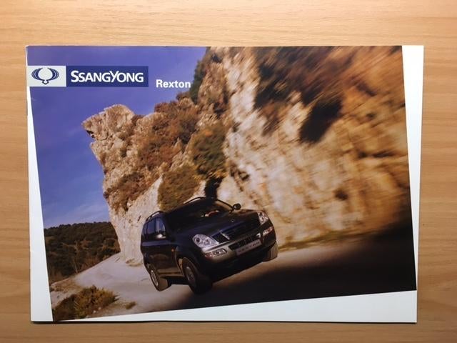 Autobrochure/Autofolder:   SsangYong  Rexton      2002    NL, Ophalen of Verzenden, Nieuw, Overige merken