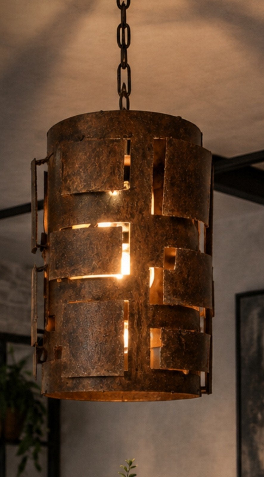Luimes & Luimes Rusty 9 Hanglamp Industriële Stijl, Ophalen of Verzenden, Nieuw, Metaal, Industrieel