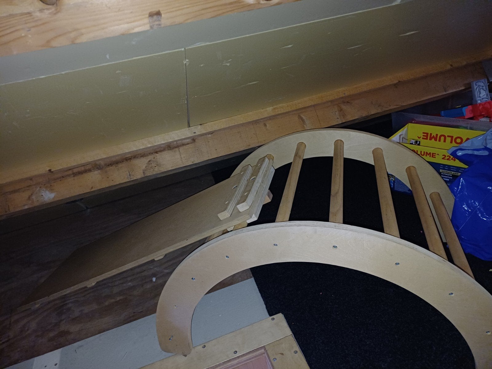 Houten klimrek/glijbaan voor kinderen, Kinderen en Baby's, Ophalen, Gebruikt, Klimwand
