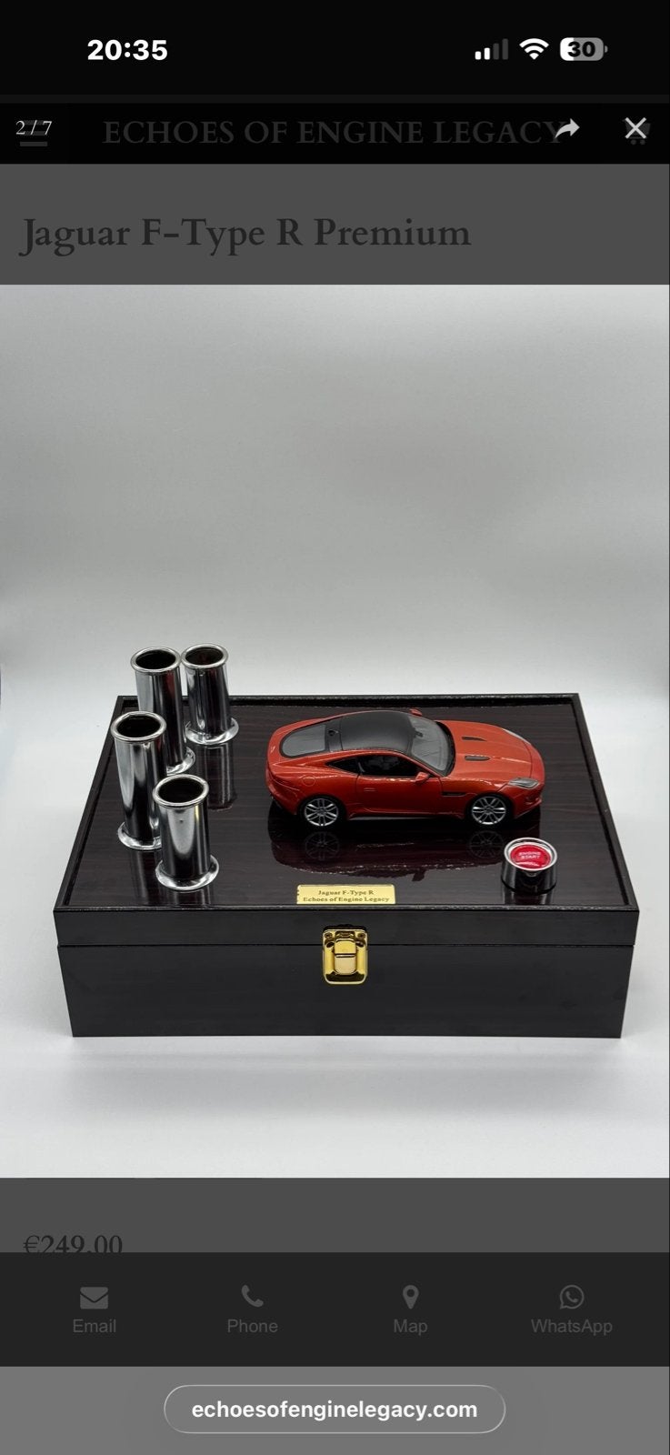 Echoes of Engine Legacy Jaguar F-Type V8 SVR model is 1/24, Ophalen of Verzenden, Nieuw, Auto, Overige merken