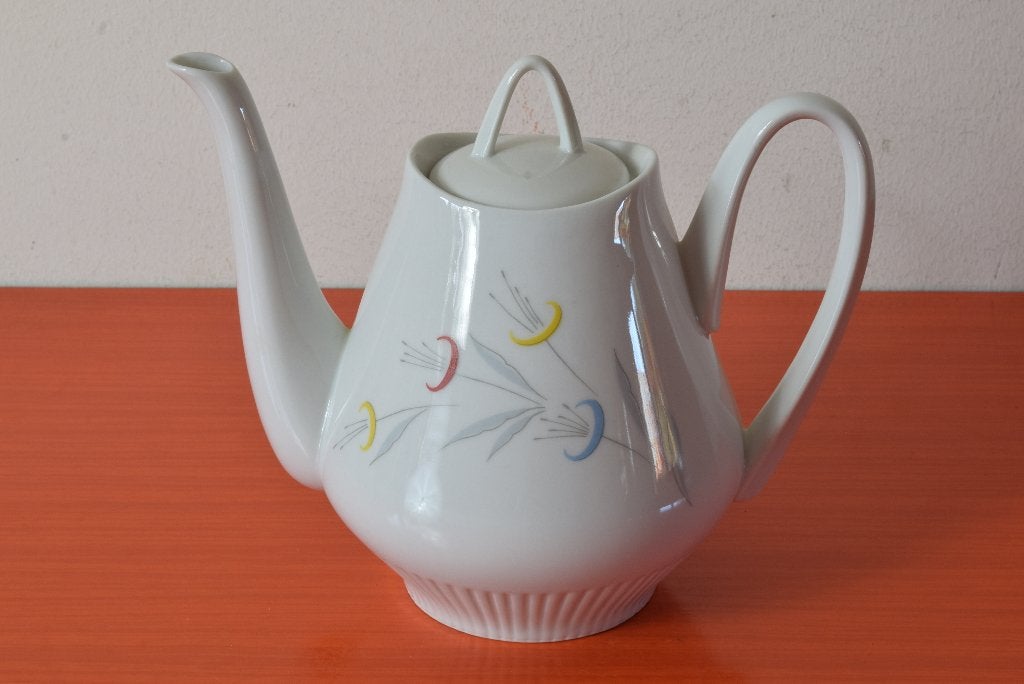 Retro vintage porseleinen jaren 50 / 60 koffiepot / theepot, Overige merken, Vintage, Nieuw, Ophalen of Verzenden