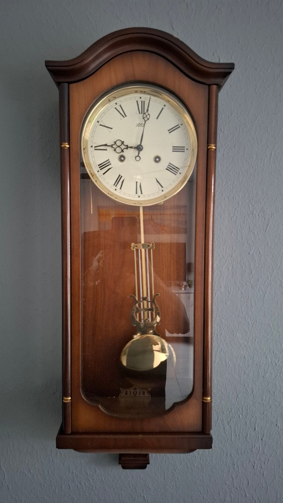 Klassieke wandklok met slinger - Biorb, Ophalen of Verzenden