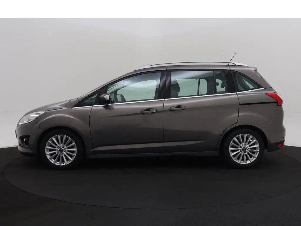 Ford Grand C-Max 1.0 Titanium, super mooie auto, distributie, Auto's, Voorwielaandrijving, Gebruikt, Bruin, Origineel Nederlands