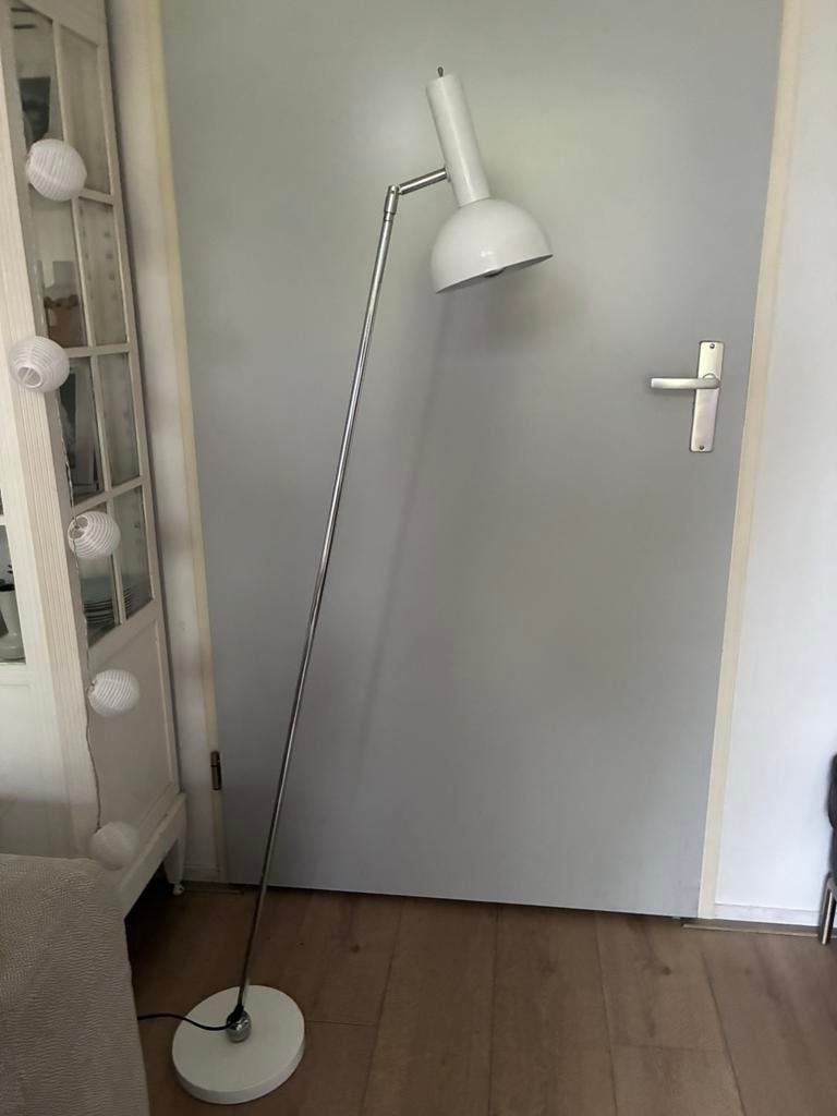 Vintage Hala vloerlamp, ontwerp H. Th. JA Busquet, jaren '50, Ophalen of Verzenden, Zo goed als nieuw, Metaal, 150 tot 200 cm