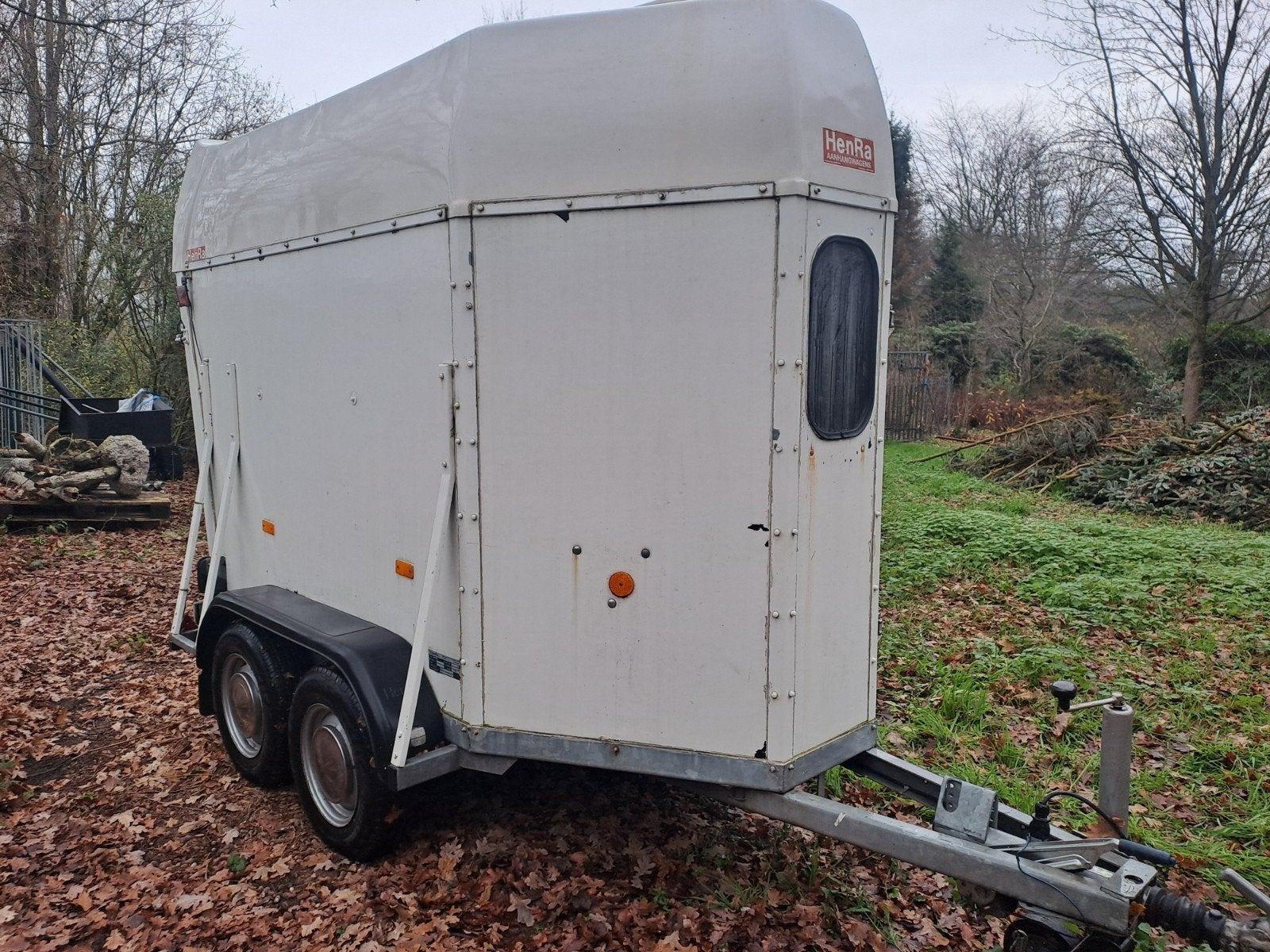 Henra paardentrailer 1,5paard, Ophalen, Gebruikt, Hout, 1½-paards trailer