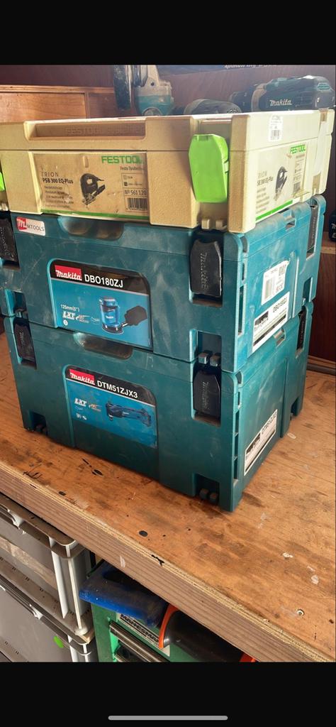 Lege koffers voor gereedschap - Festool en Makita, Ophalen of Verzenden, Gebruikt
