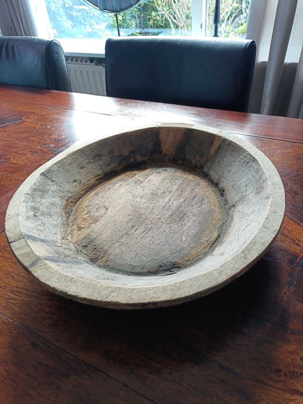 Nepalese schaal landelijk, Ophalen, Zo goed als nieuw, Rond, Glas