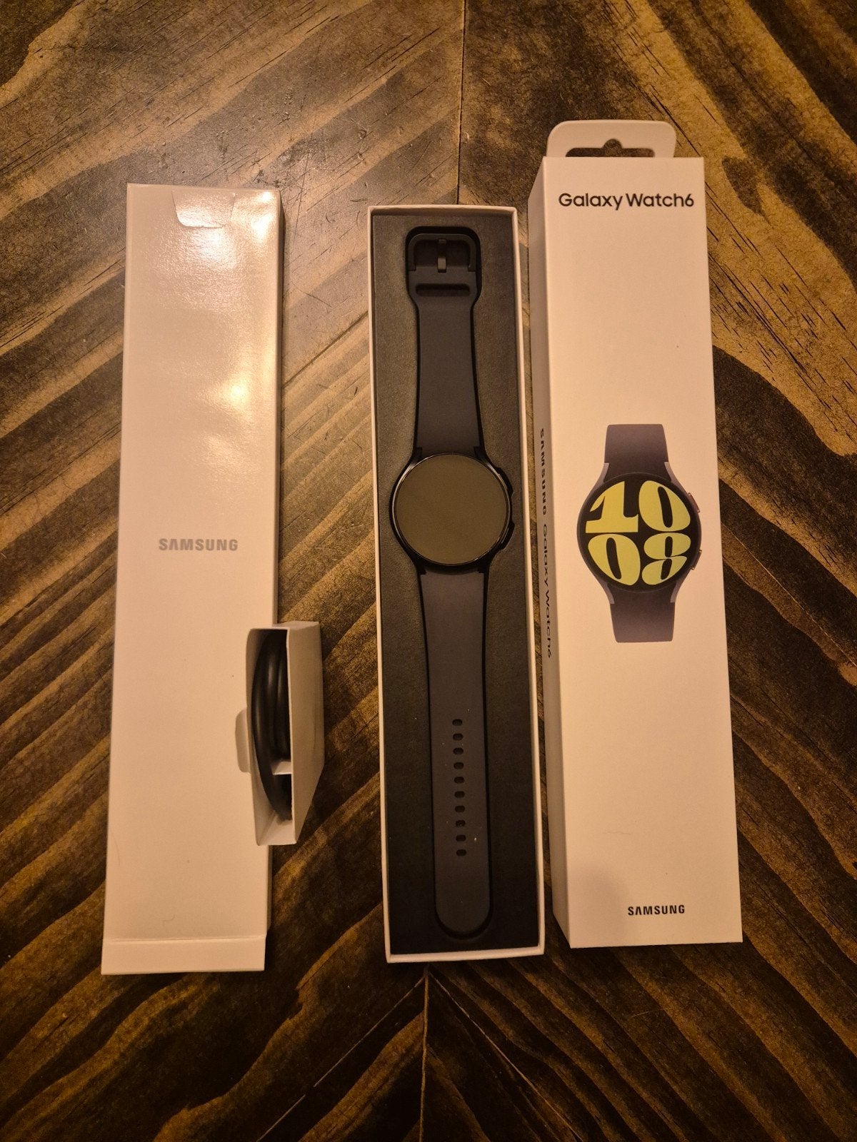 Samsung Galaxy Watch 6 44mm, Graphite- Nieuw !, Zwart, Nieuw, Ophalen of Verzenden, Samsung