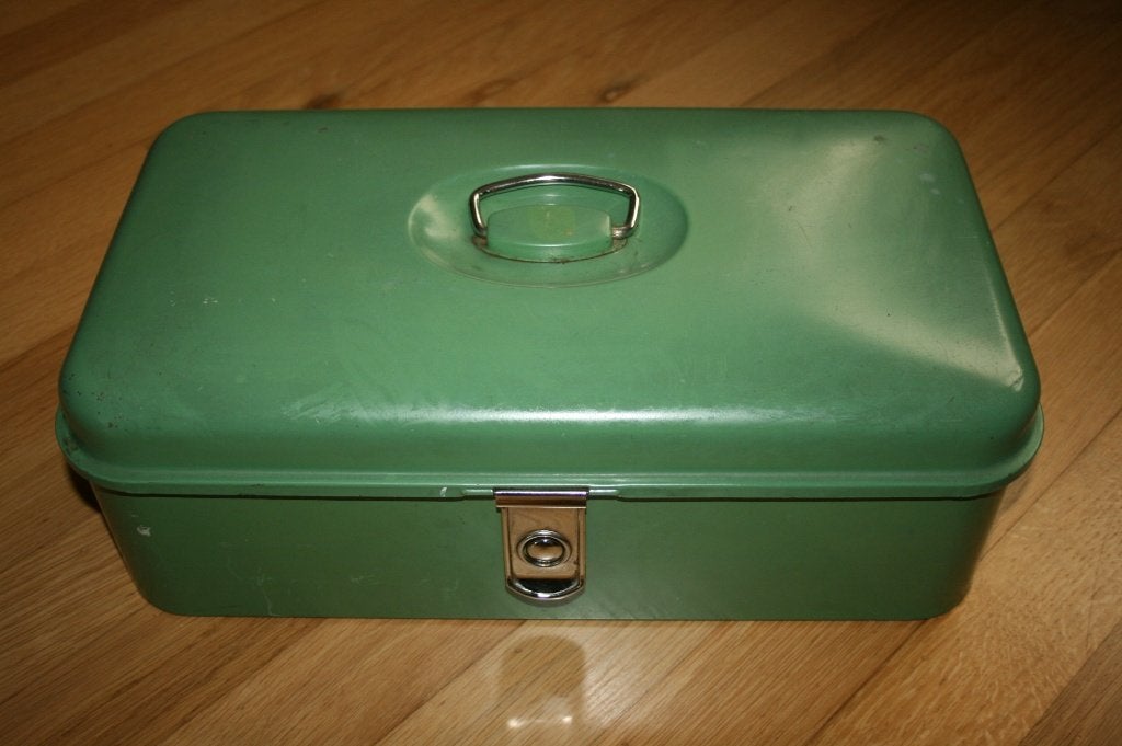 Groene broodtrommel, Verzamelen, Retro, Ophalen, Overige typen