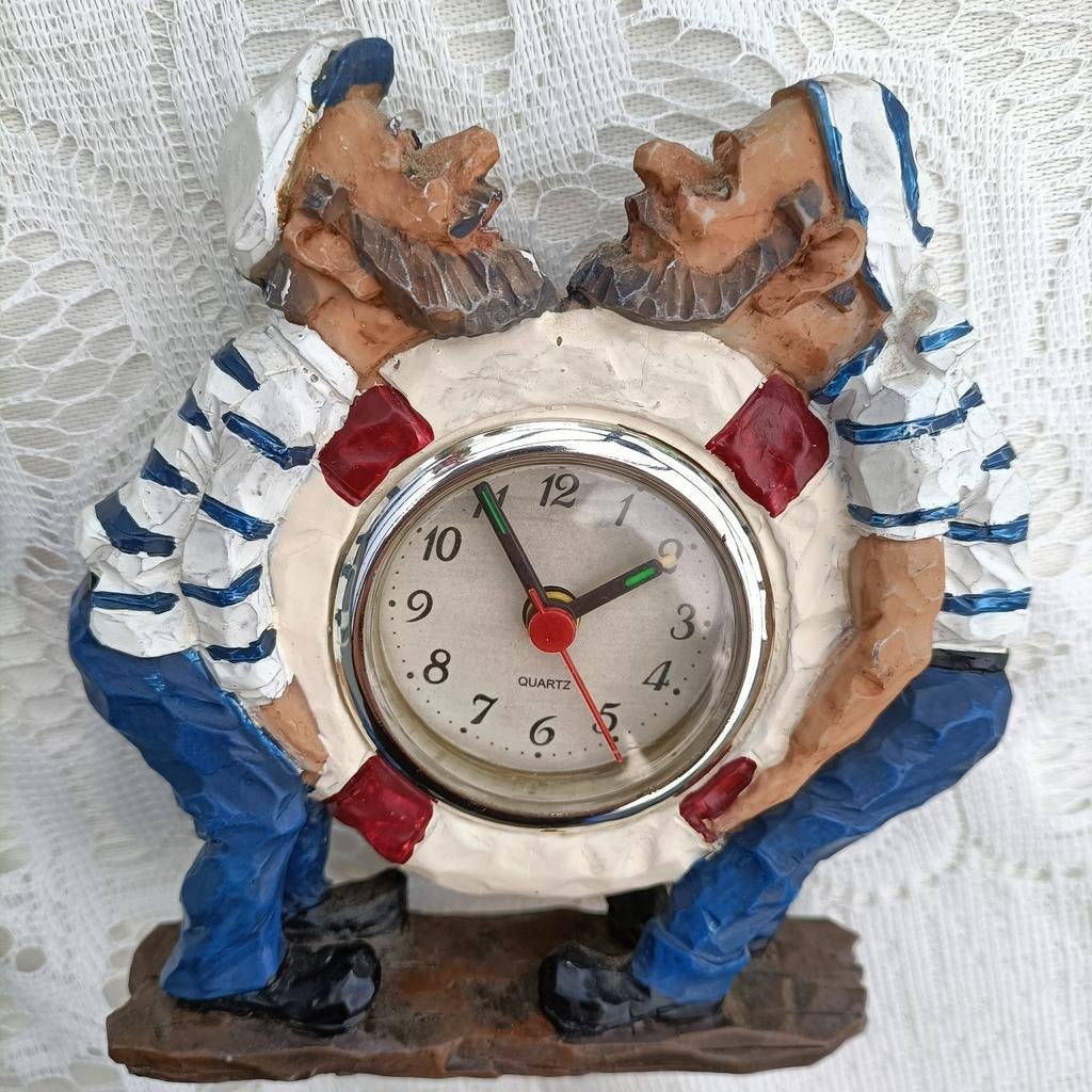 Leuke matrozen klok - maritieme decoratie, Antiek en Kunst, Ophalen