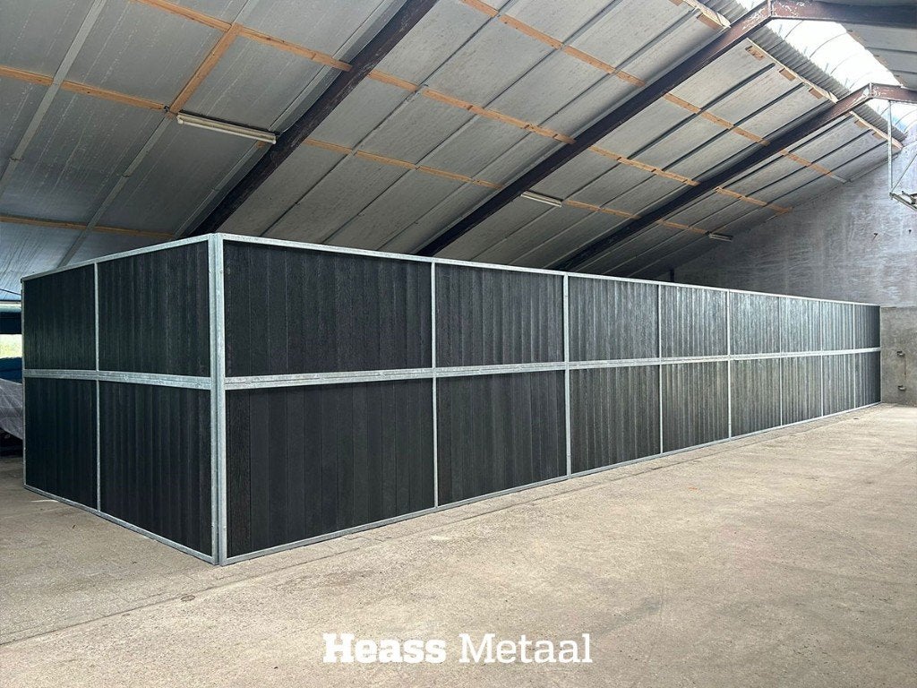 Paardenbox Tussenwand Model A, Opfok, 4 paarden of pony's of meer