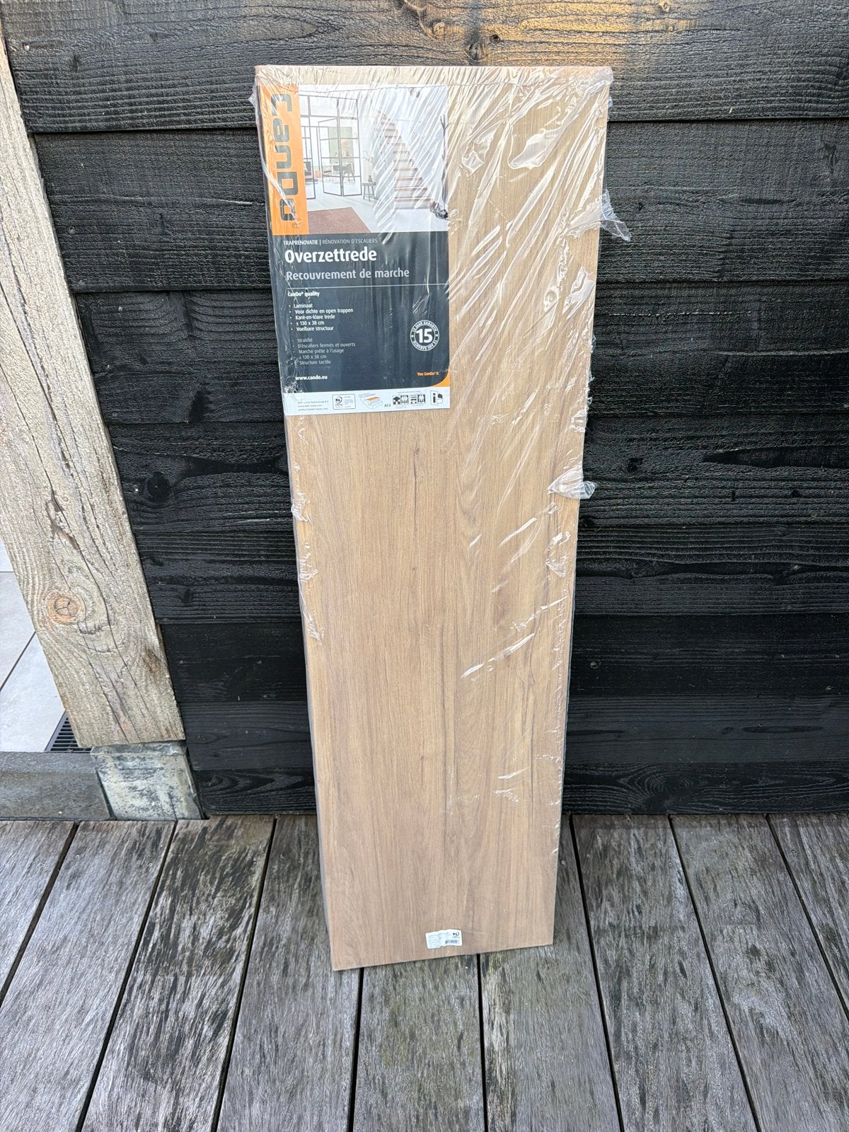 Cando Overzettrede 130x38 Licht Eiken (Burgos Truffel), Ophalen, Nieuw, 2 tot 4 meter