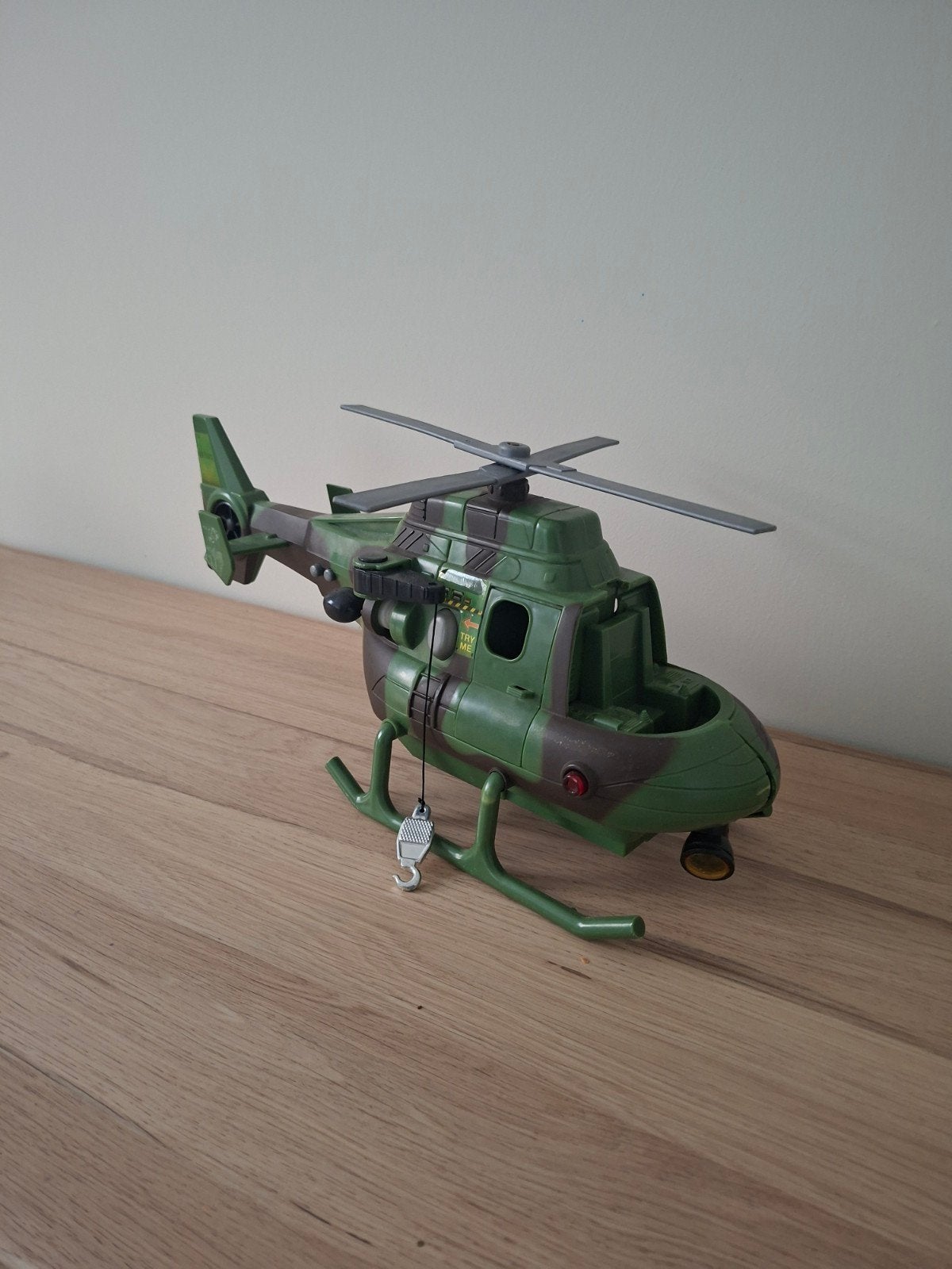 Speelgoed helikopter - Leger groen, Ophalen, Gebruikt