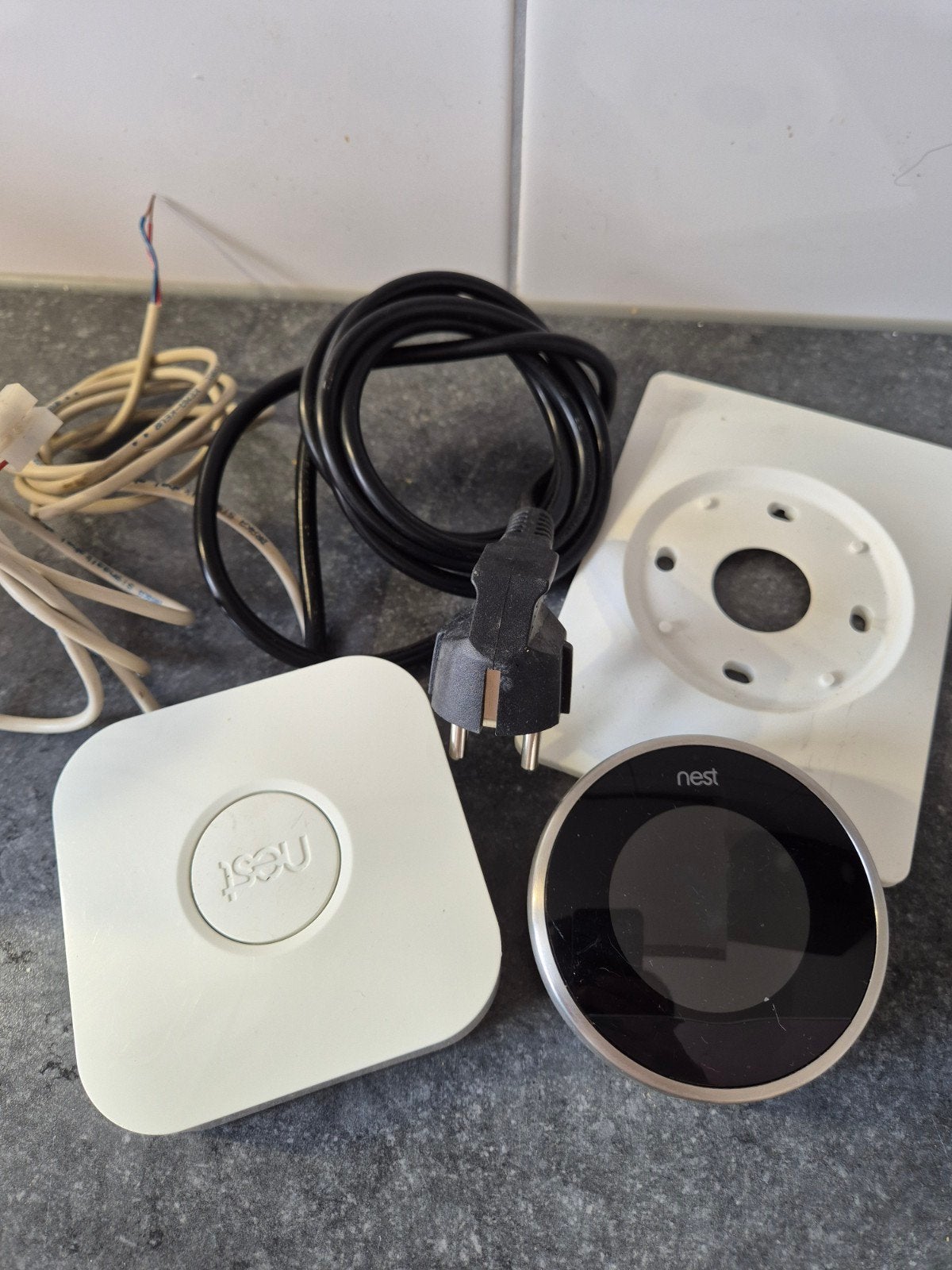 Nest Thermostaat E met Heat Link - Slimme thermostaat, Ophalen of Verzenden, Slimme thermostaat, Gebruikt