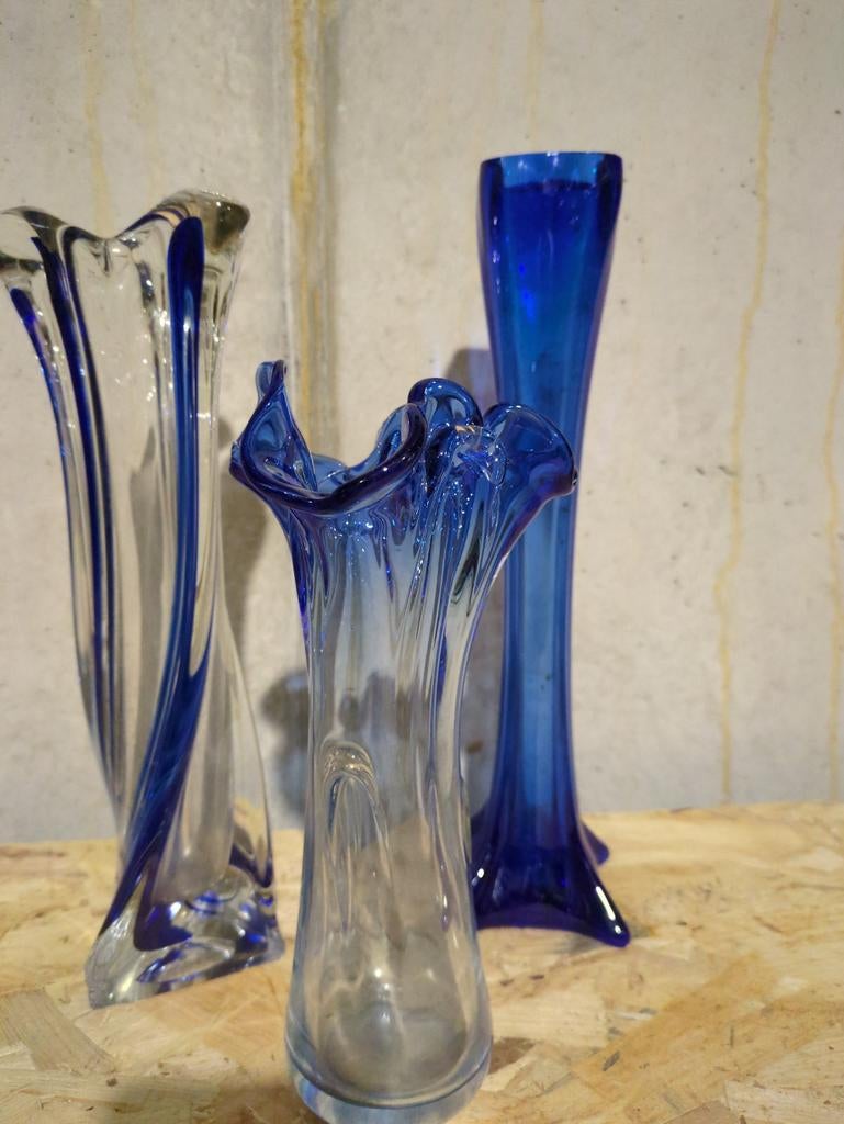 Set van 3 glazen vazen (murano), Ophalen
