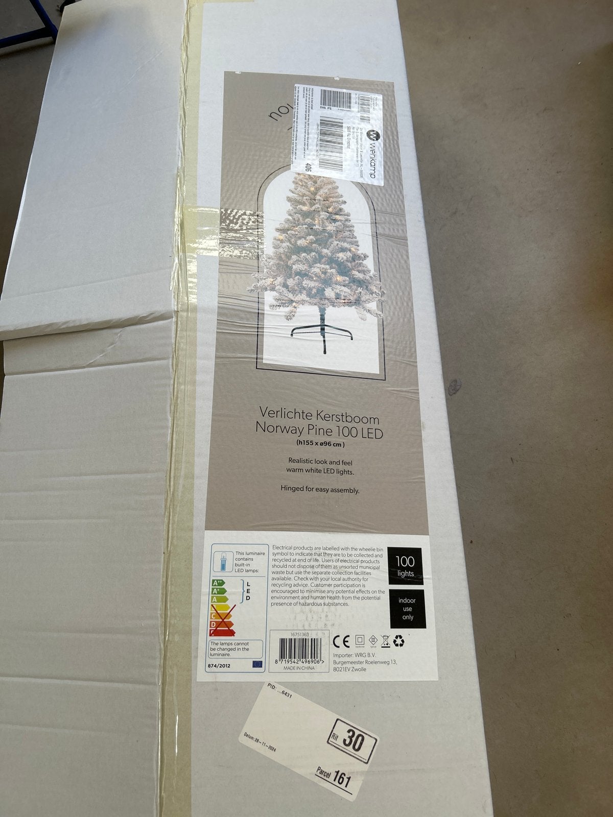Kunstkerstboom Norway Pine 100 Led, Ophalen, Nieuw