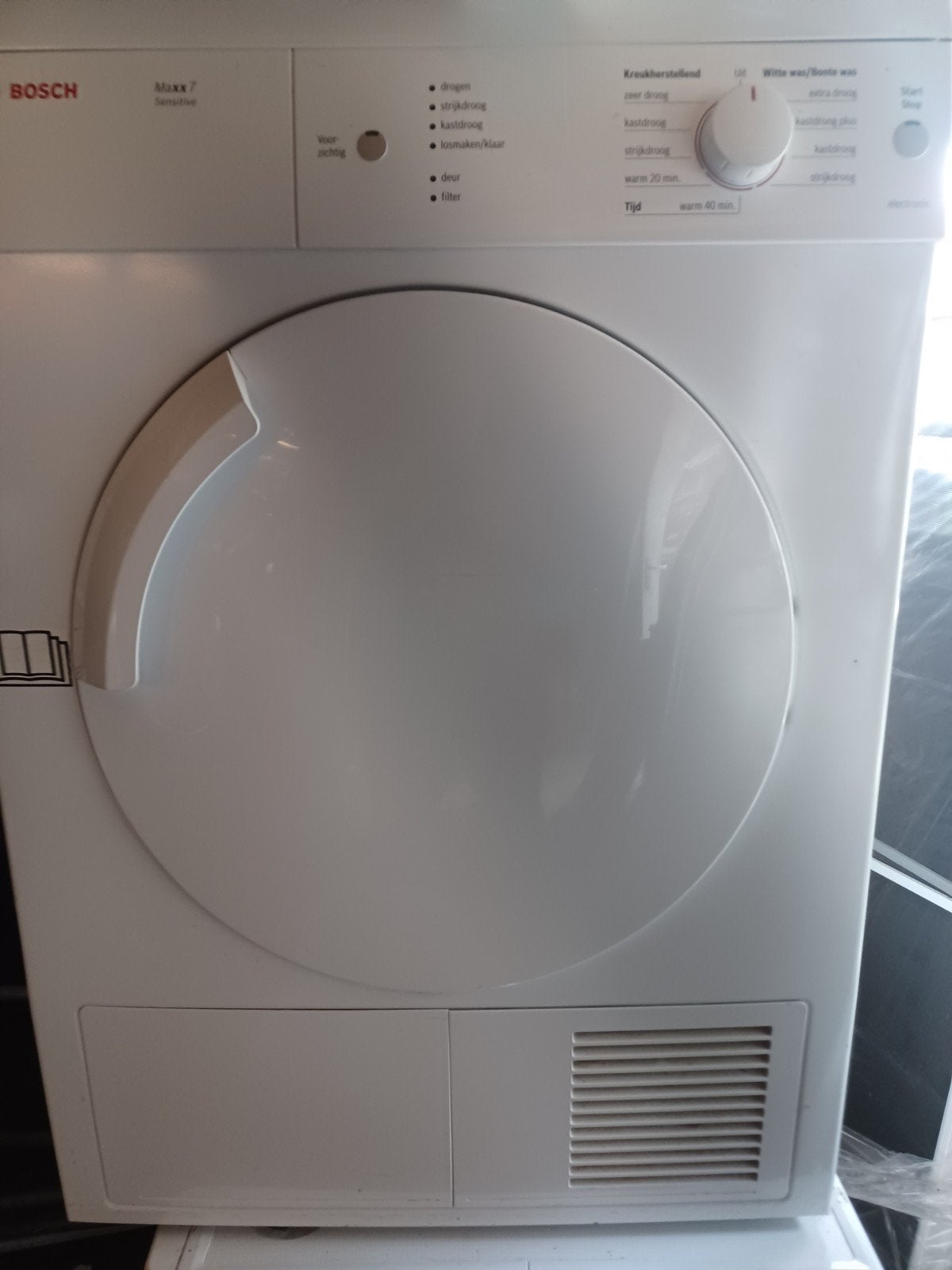 Bosch Maxx 7 Sensitive Luchtafvoer Wasdroger, Witgoed en Apparatuur, Wasdrogers, 6 tot 8 kg, Gebruikt, Luchtafvoer, Ophalen of Verzenden