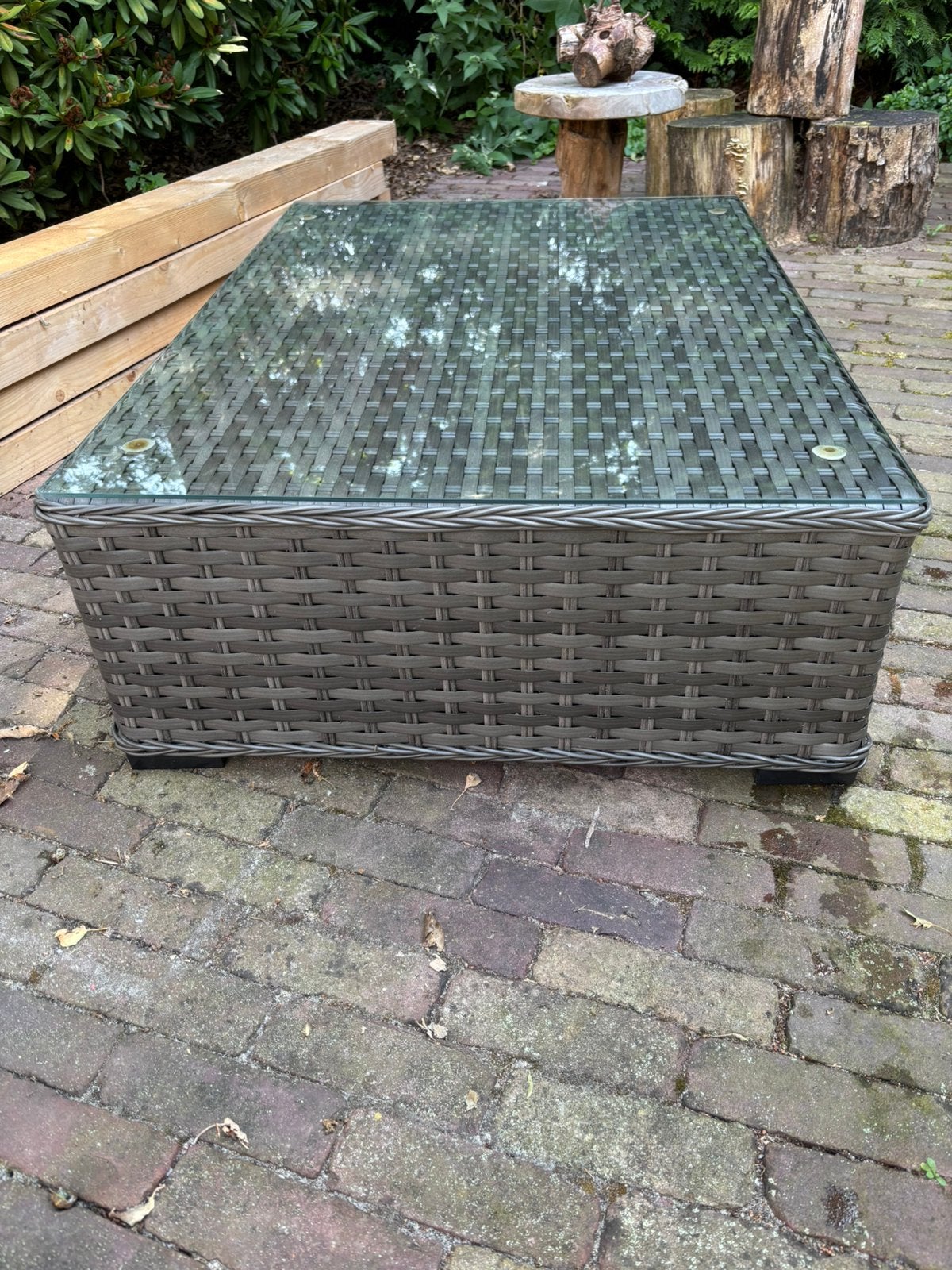 Tuintafel Wicker, Ophalen, Gebruikt, Rechthoekig, Wicker