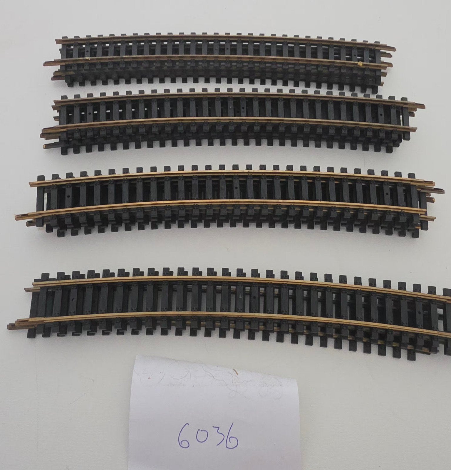 Fleischmann H0 6036 Gebogen Rails - 14 stuks, Gebruikt, Gelijkstroom, Fleischmann, Rails