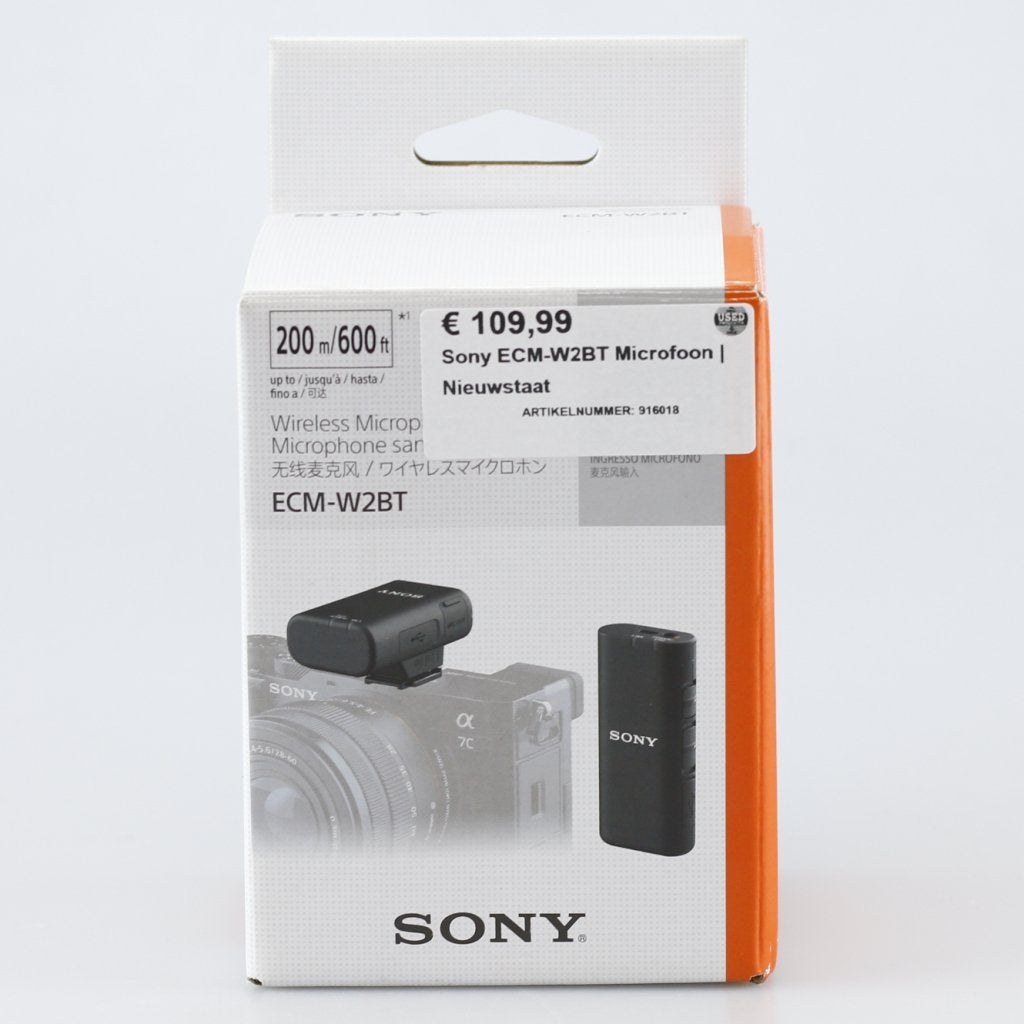 Sony ECM-W2BT Microfoon | Nieuwstaat, Sony, Zo goed als nieuw, Support@sony.com, 1-7-1 Konan, Minato-ku
Tokyo 108-0075
Japan