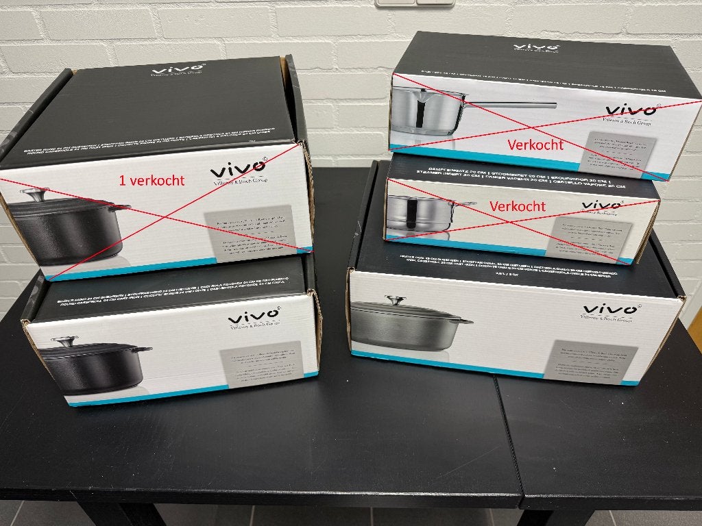 Vivo | Villeroy & Boch pannen, Ophalen of Verzenden, Nieuw, Gietijzer, Pannenset