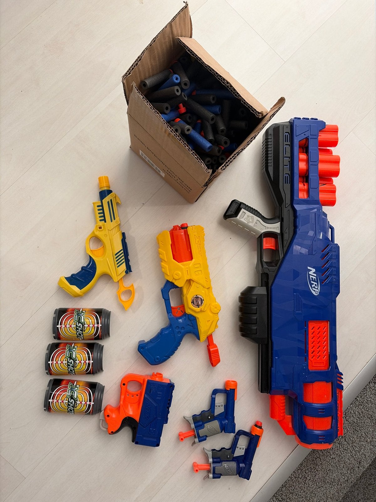 Grote Nerf en X-Shot Blaster Collectie met Darts, Ophalen, Gebruikt