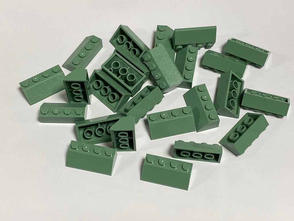 Partij 25x nieuwe 2x4 Lego dakpannen in diverse kleuren, Overige thema's, Lego, Nieuw, Ophalen of Verzenden