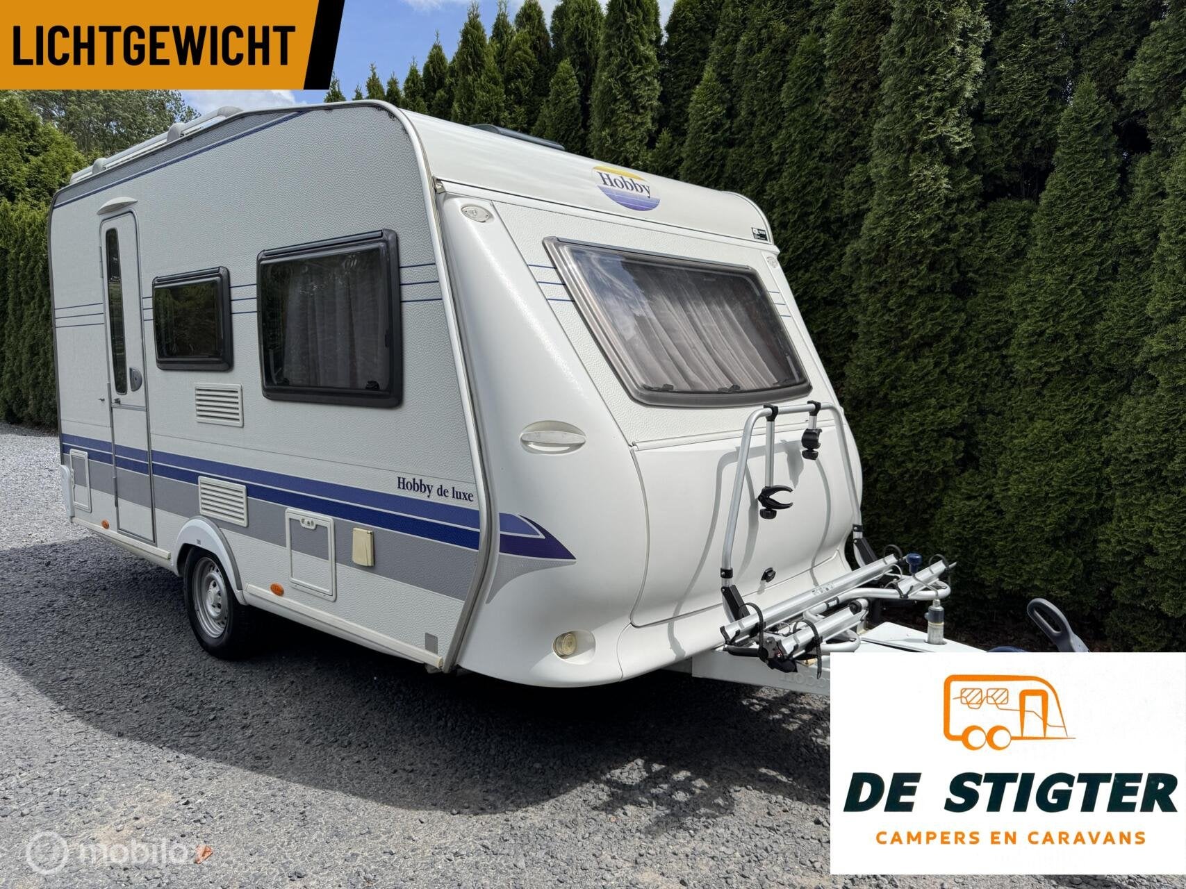 Hobby 400 SF de Luxe Vastbed treinzit LICHTGEWICHT voortent, Caravans en Kamperen, Hobby, Hobby, Koelkast, 750 - 1000 kg
