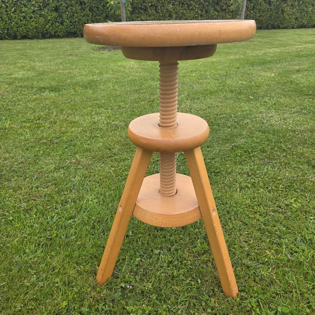 Atelierkruk Schilderkruk Pianokruk Draaikruk Kruk, Ophalen, In hoogte verstelbaar, Gebruikt, Hout