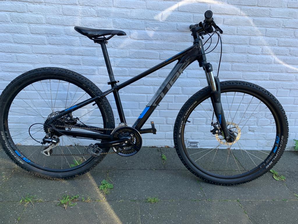 Cube Aim mountainbike 27.5” zwart, Gebruikt, Hardtail, Heren, Schijfrem
