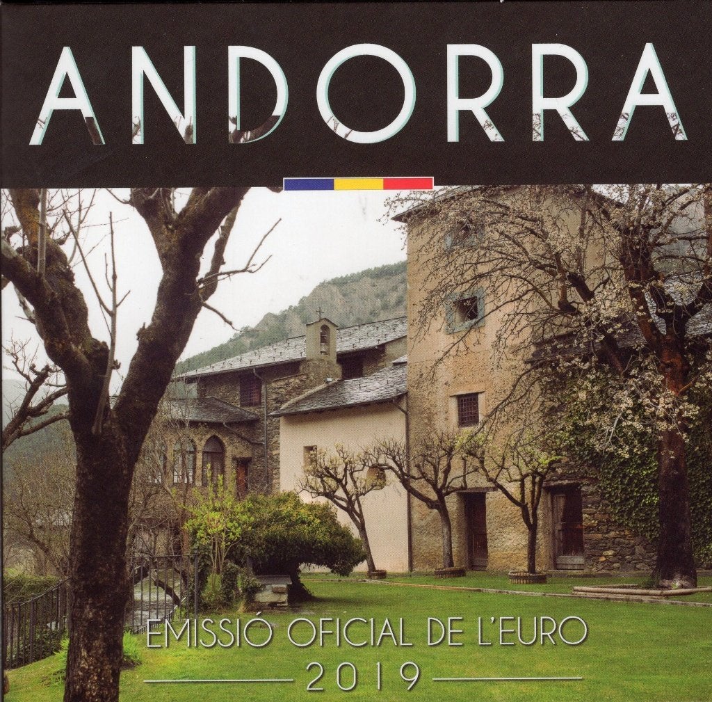 BU set Andorra 2019 Blister - 1 cent t/m 2 euro, Postzegels en Munten, Munten | Europa | Euromunten, Verzenden, Overige landen