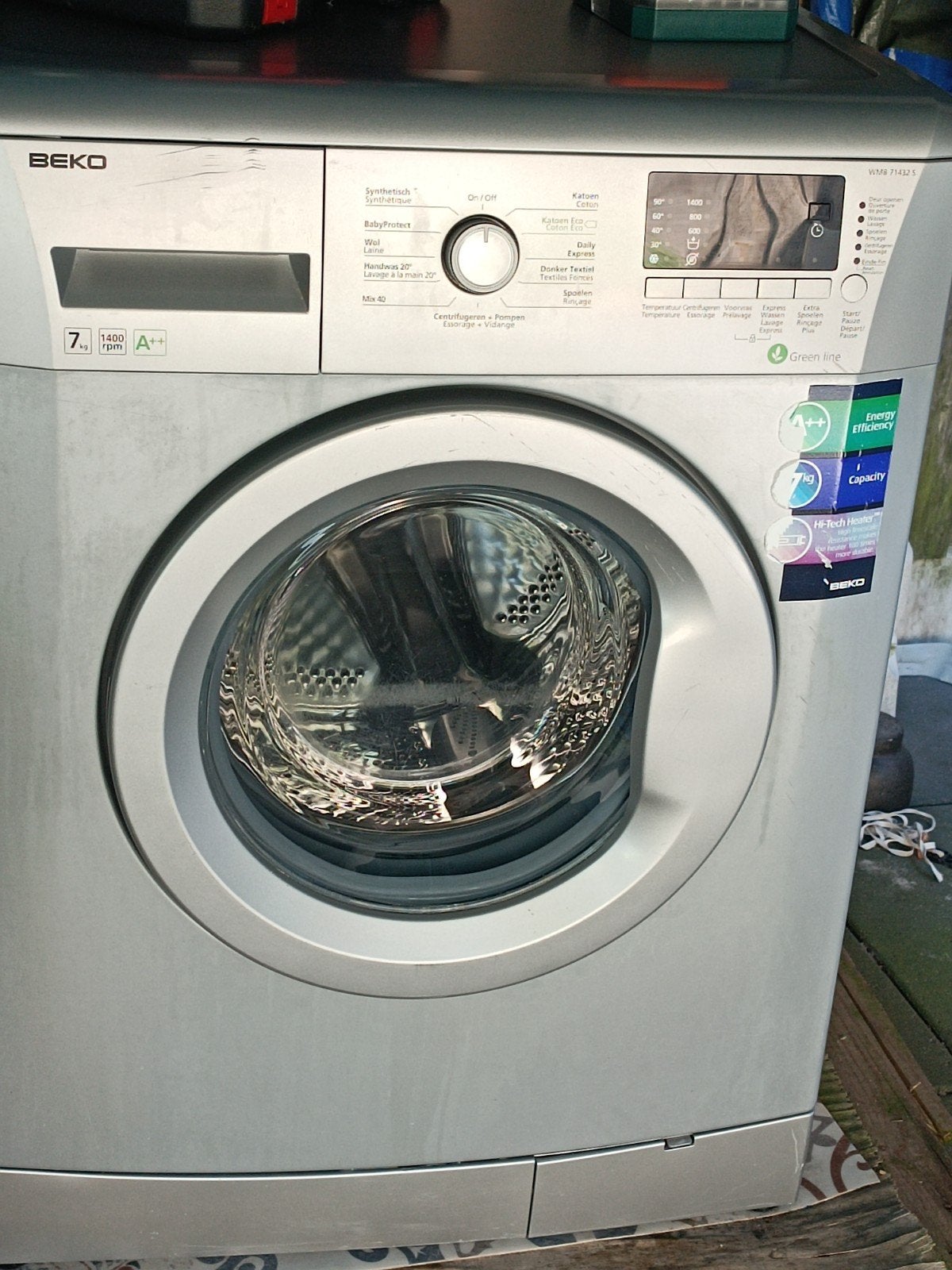 Beko wasmachine 7 kg – 1400 toeren – A++    
Te koop: goed w, Ophalen, 1200 tot 1600 toeren, Gebruikt, Kort programma