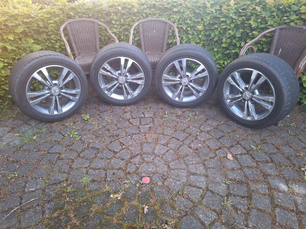 Mercedes velgen met Pirelli banden - 17 inch (ruilen T5), Ophalen, Banden en Velgen, 17 inch, Winterbanden