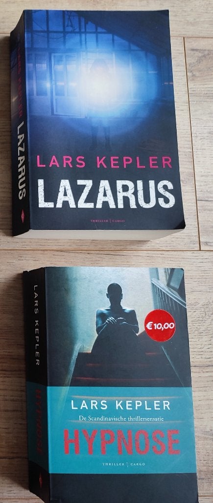 Lars Kepler - Lazarus & Hypnose (thriller), Gelezen, Scandinavië, Ophalen of Verzenden, Lars Kepler
