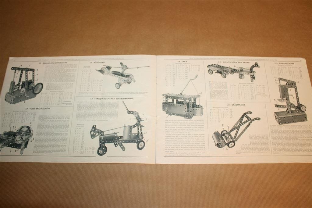 Meccano. Handleiding voor aanvullingsuitrusting No.1A, Ophalen of Verzenden