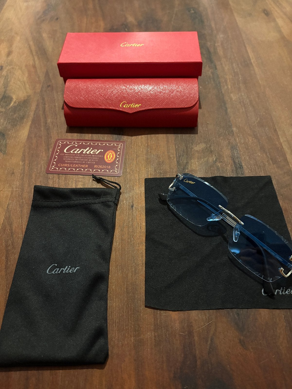 Cartier bril Zilver, Overige merken, Zonnebril, Overige kleuren, Nieuw