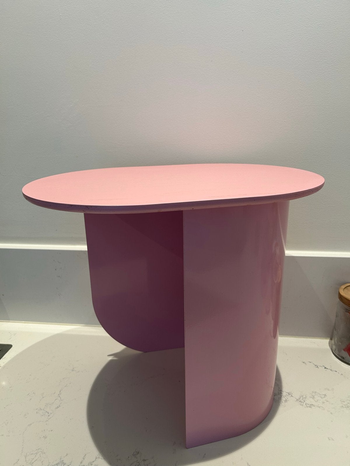 Roze Fest bijzettafel - Stijlvol en compact, Ophalen, Minder dan 45 cm, Minder dan 55 cm, Gebruikt