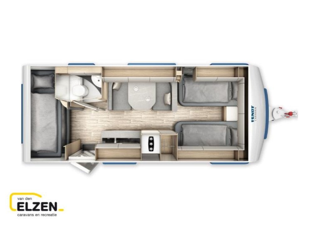 Fendt Bianco Activ 550 KMG Black Edition actiepakket, Caravans en Kamperen, Bedrijf, Treinzit, Schokbreker, 1250 - 1500 kg