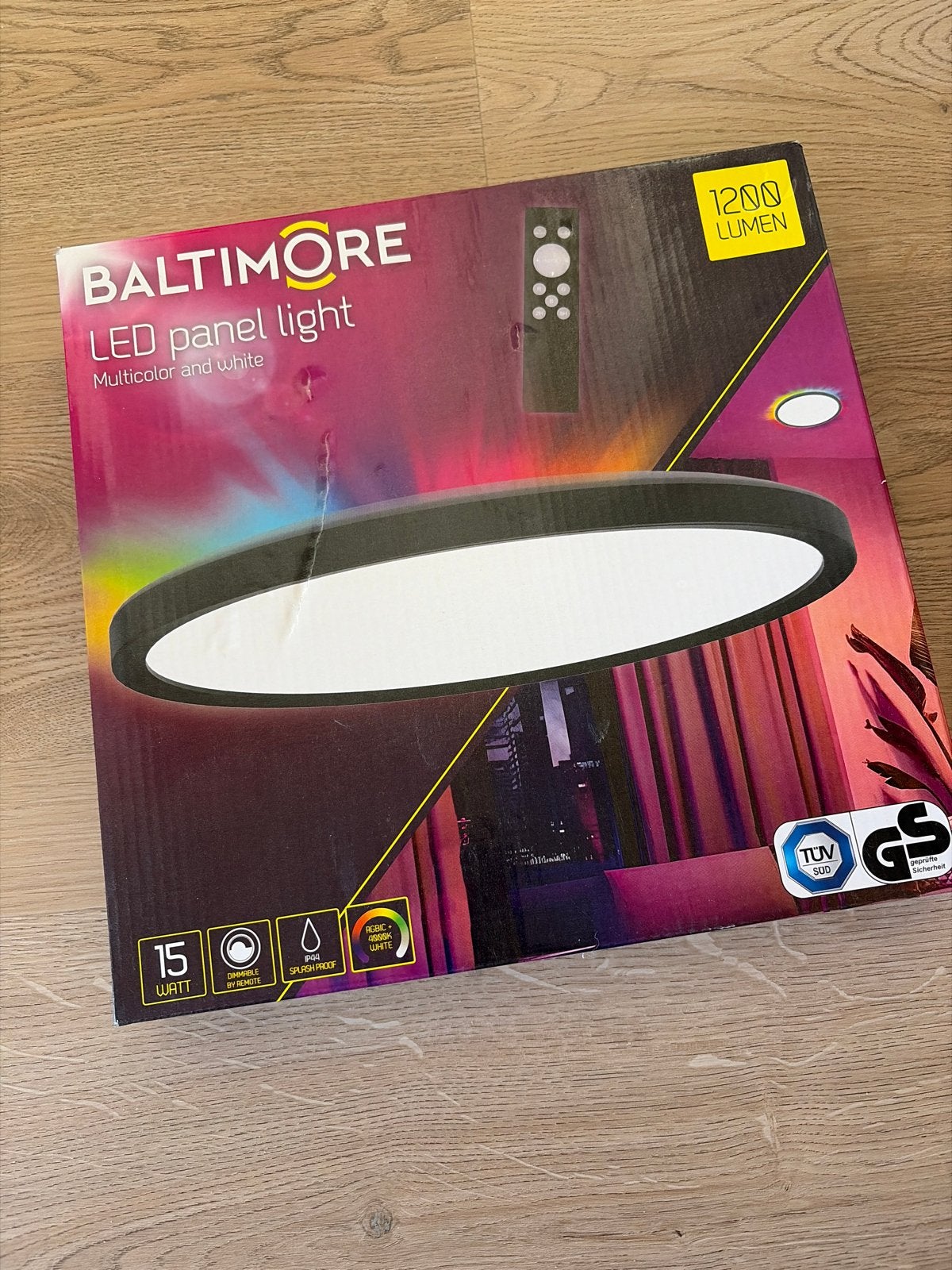 Baltimore LED Paneel Licht - Multicolor en Wit, Overige merken, Kunststof, Meerkleurig, Nieuw
