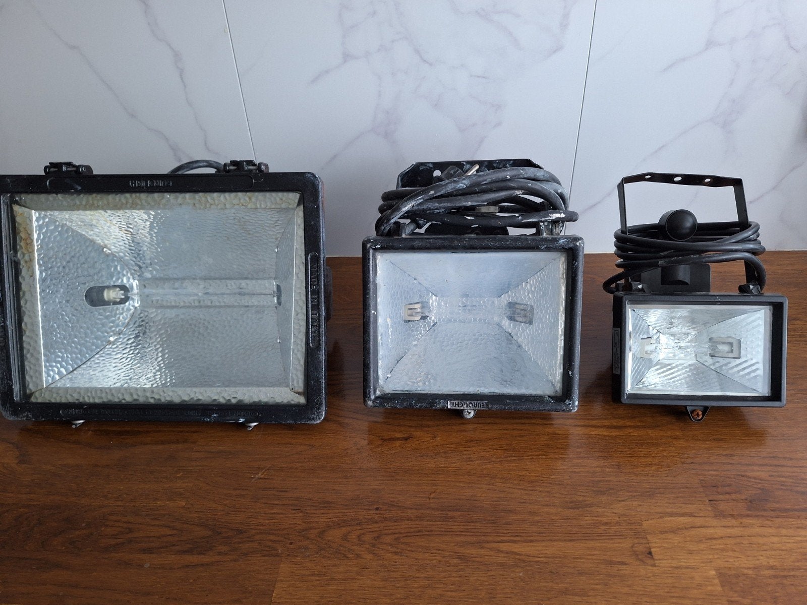 Diverse bouwlampen - set van 3 stuks, Ophalen, Gebruikt, 500 watt of meer, Lamp met armatuur