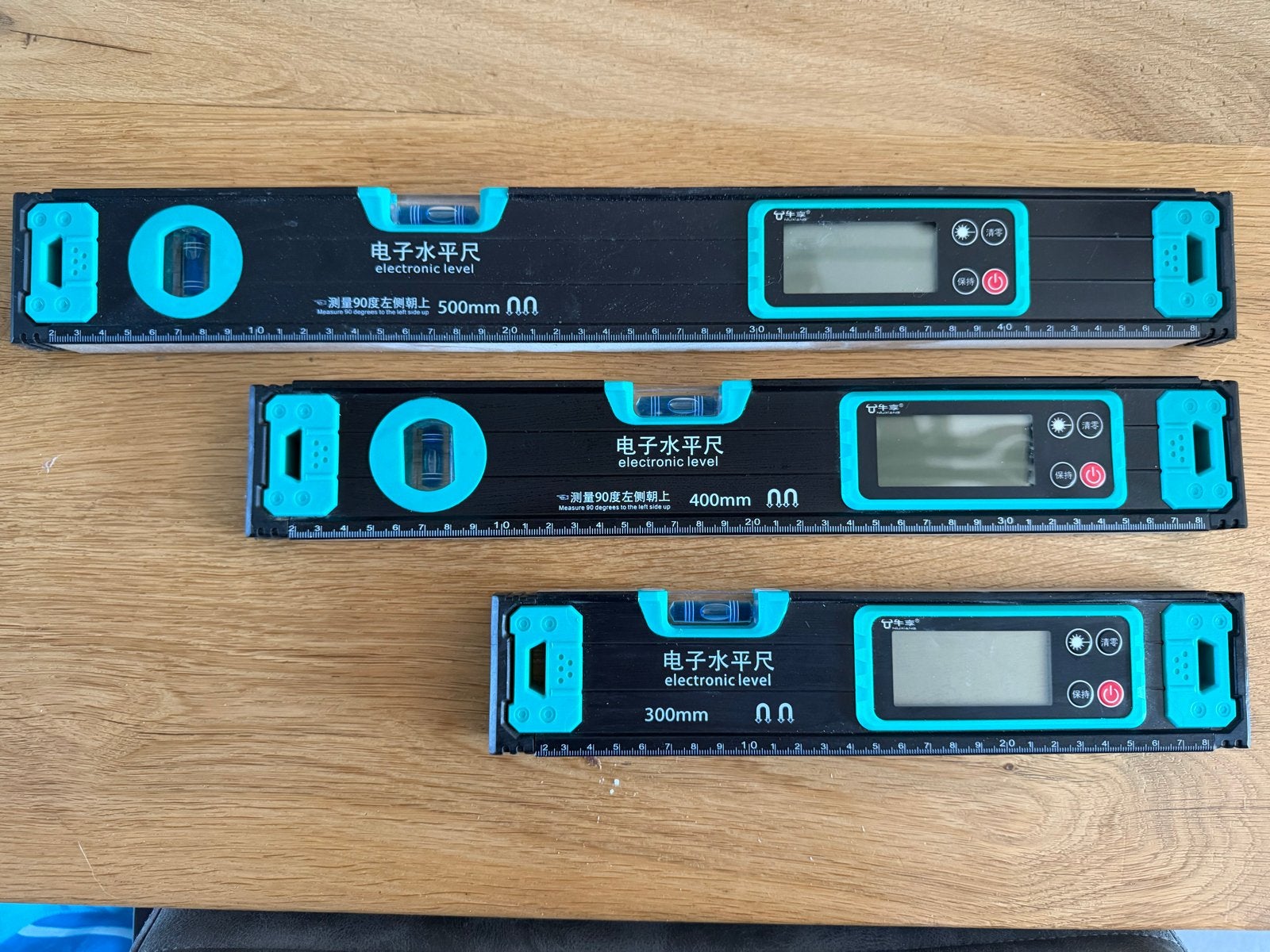 Digitale waterpas set (300mm, 400mm, 500mm), Ophalen, Nieuw, Overige meters