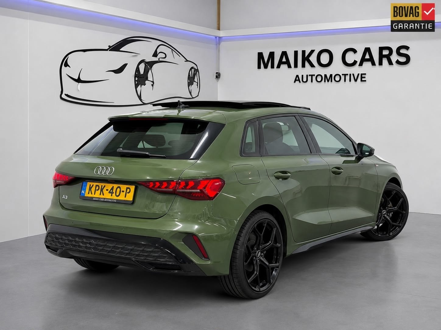 Audi A3 Sportback 35 TFSI S Edition 3x S-LINE |PANO| Matrix, 1300 kg, Zwart, 4 cilinders, 150 pk