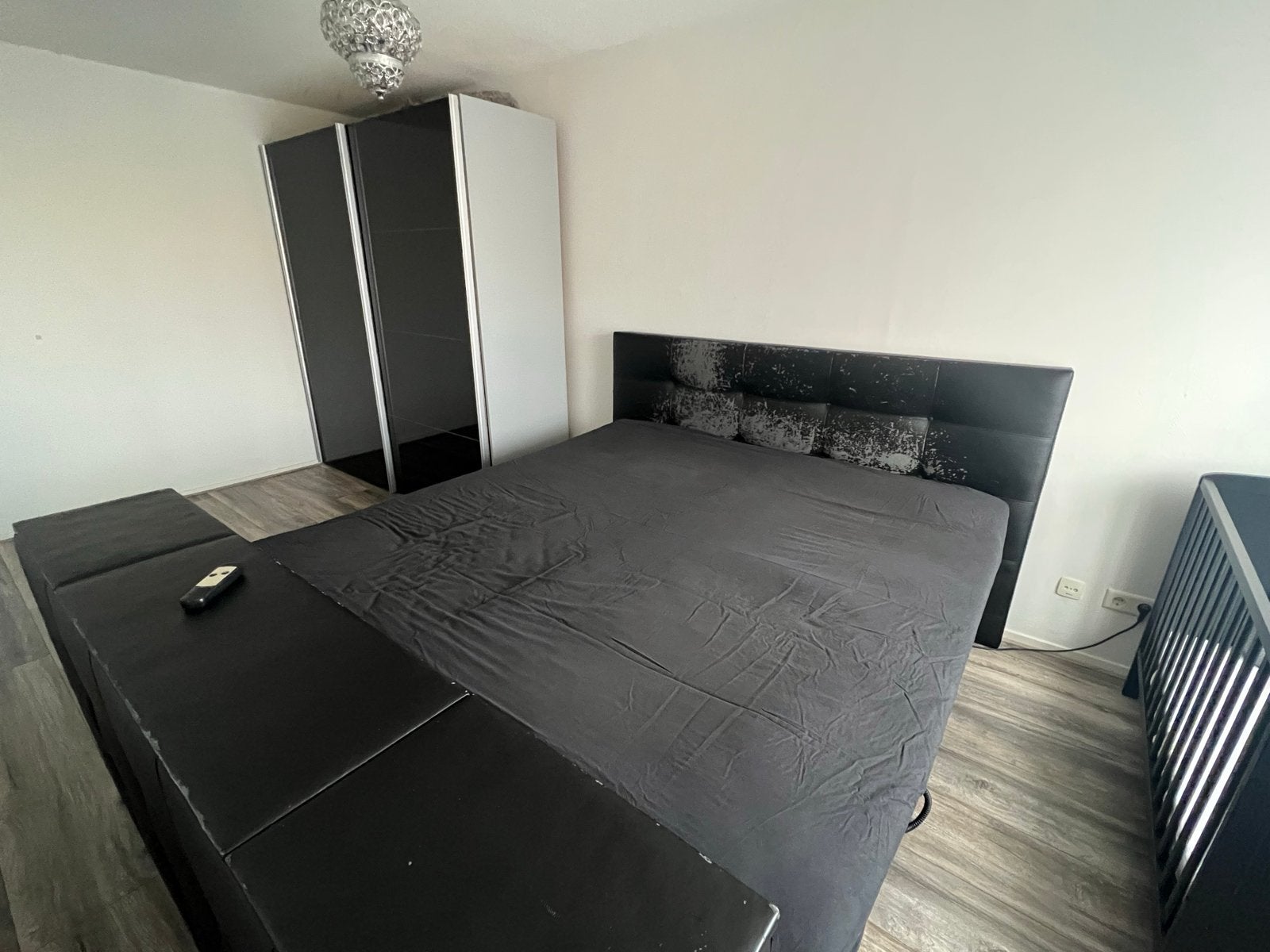 Gratis - Tweepersoons boxspring, Ophalen, Zwart, Tweepersoons, 180 cm