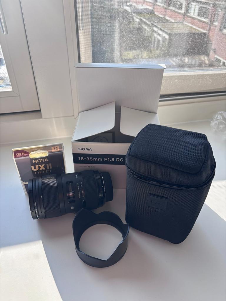 Sigma 18-35mm F1.8 DC HSM Art Lens voor nikon F-Mount, Audio, Tv en Foto, Fotografie | Lenzen en Objectieven, Ophalen, Zo goed als nieuw