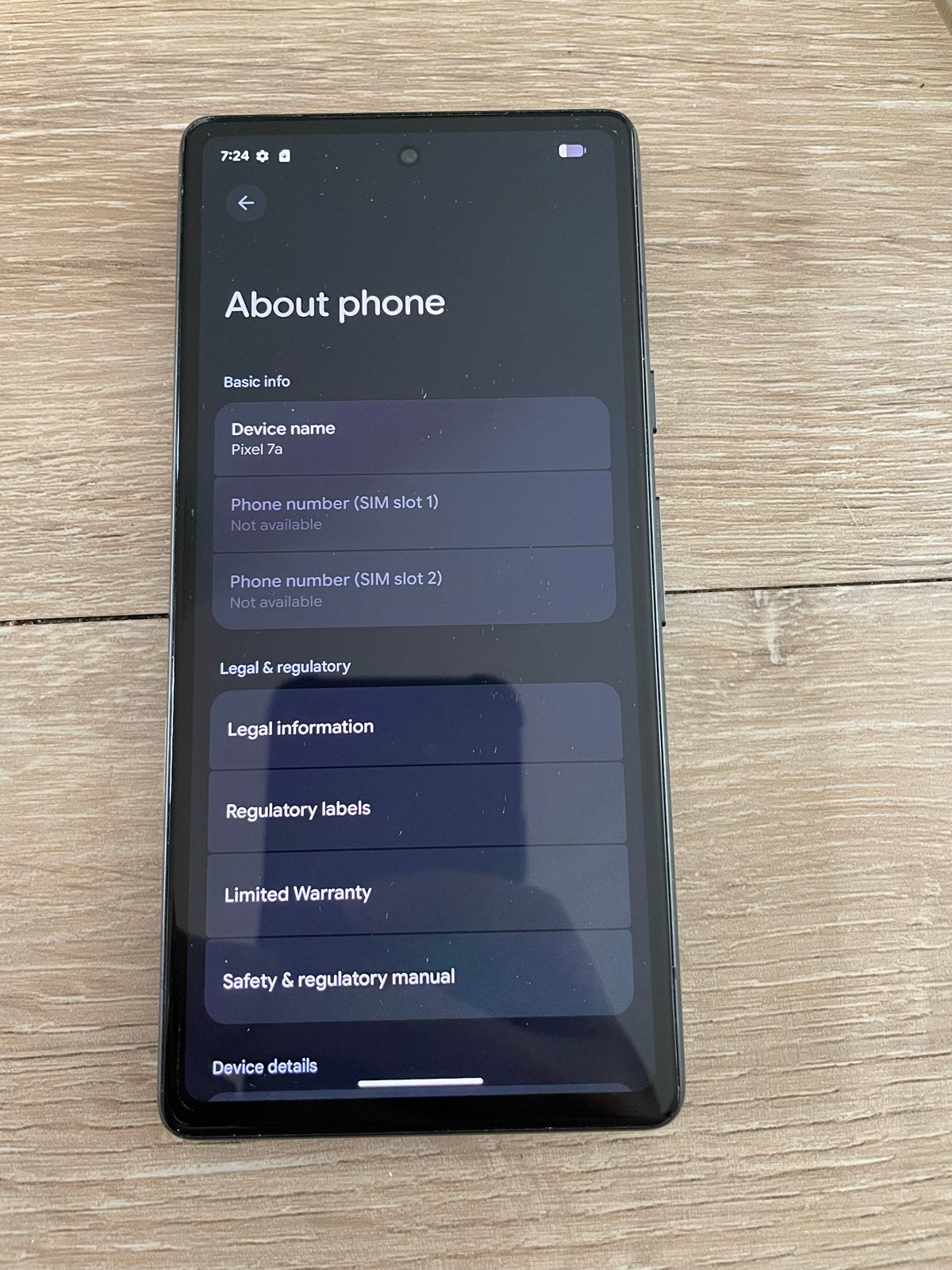 Google Pixel 7a 128GB - Zo goed als nieuw, Overige modellen, Ophalen of Verzenden, Zo goed als nieuw, Zonder simlock