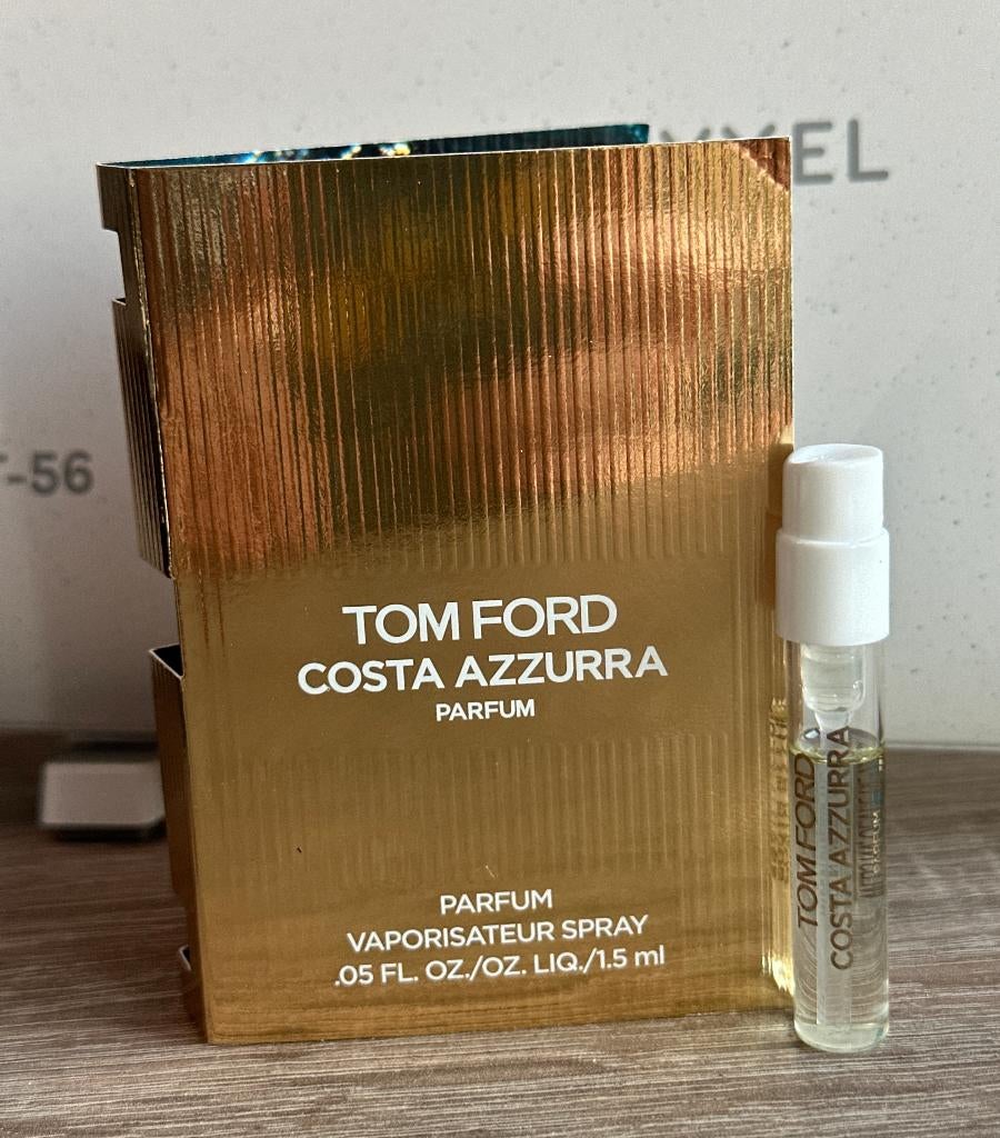 Tom Ford Costa Azzurra Parfum tester proefje sample 1,5 ml, Ophalen of Verzenden, Nieuw, Proef of Tester